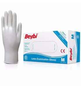 BEYBİ MUAYENE ELDİVEN MEDİUM PUDRALI LATEX