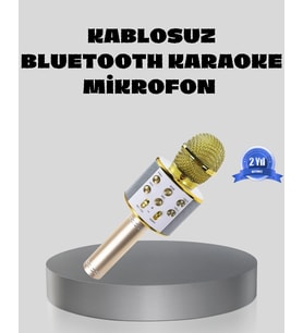 Karaoke Mikrofon Şarjlı Uzun Pil Ömürlü Çok Fonksiyonlu