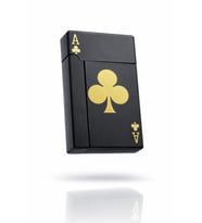Limited Edition Serisi Premium İskambil Poker Kartları Tasarımlı Çakmak-Özel Çakmak Kutusu (Beyaz)