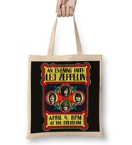 Led Zeppelin Banda Bez Çanta Uzun Saplı