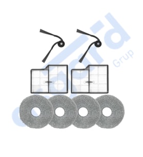 Roborock Saros 10- Saros 10R Uyumlu 2 Yan Fırça 2 Filtre 4 Mop PKT-iasgf0000889