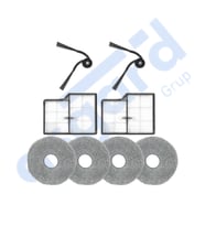 Roborock Saros 10- Saros 10R Uyumlu 2 Yan Fırça 2 Filtre 4 Mop PKT-iasgf0000889