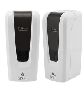 Flosoft Hazneli Fotoselli Sabun ve Dezenfektan Verici Dispenseri Aparatı - 1000 Ml. - Beyaz - Füme