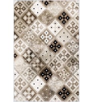 Eliana Home Baskılı, Yıkanabilir Kaymaz Taban Salon Halısı LNA0491 100x150 cm (Kahverengi)