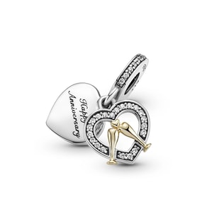 Nur Silver Happy Anniversary Gümüş Charm NUR-BL00101