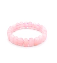HAKİKİ DOĞAL PEMBE KUVARS BİLEKLİK 1.KALİTE 008