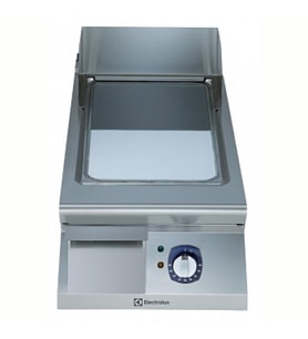 Electrolux Professional Elektrikli Set Üstü Izgara, Düz Krom Pleytli, Eğimli Tablalı, Termostatik Kontrol, Demonte Sırtlık Ve Spatula - 400 Mm E9FTEDCS00