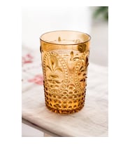 Akrilik Bal Tekli Kısa Bardak & Su Meşrubat Kahve Yanı Bardağı 400 ml ( Cam Değildir )
