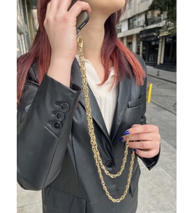 Gold Telefon Askısı - Tüm Telefon Modellerine Uyumlu Telefon Askısı