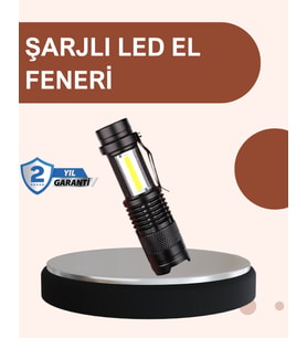 Alüminyum Gövdeli 2000 Lümen Güçlü LED El Feneri