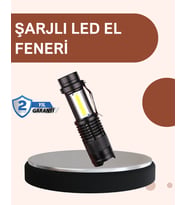 Alüminyum Gövdeli 2000 Lümen Güçlü LED El Feneri