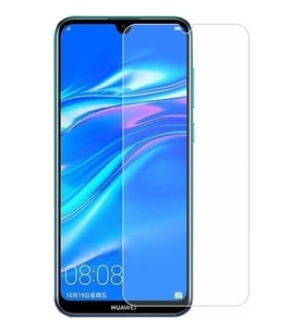 Huawei Y7 Uyumlu Ekran Koruyucu Screen Protector Tempered Glass Kristal Netliğinde %100 HD Görüntü, Yüksek Kalite Kırılmaz Temperli Cam (Şeffaf)