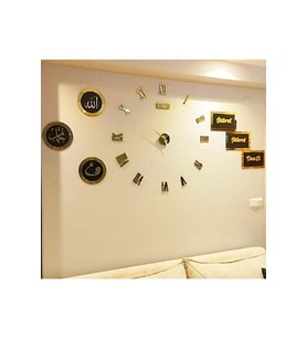 Eha Lazer SAAT+6LI TABLO BİRLİKTE (Siyah-Gold)