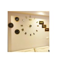 Eha Lazer SAAT+6LI TABLO BİRLİKTE (Siyah-Gold)