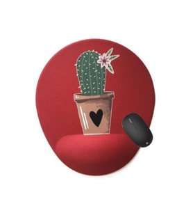 Cactus Bılek Desteklı Mouse Pad - Kırmızı