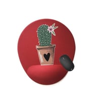 Cactus Bılek Desteklı Mouse Pad - Kırmızı