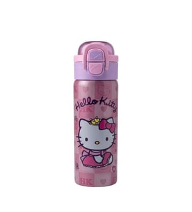 Hello Kitty Çift Fonksiyon Kapaklı Çelik Matara 600Ml 3834