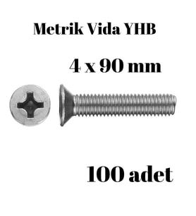 Metrik Vida Civata Yhb 4x90 100'lü Paket