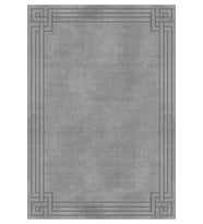 Eliana Home Baskılı, Yıkanabilir Kaymaz Taban Salon Halısı LNA0583 100x150 cm (Gri)