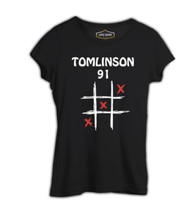 Louis Tomlinson - 91 Siyah Kadın Tshirt