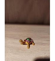 Swarovski Taşlı Kaplumbağa Mücevherlik / Dekoratif Biblo (Beyaz)