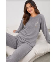 Kadın 1250-1 Seul Raporlu Pijama Takımı