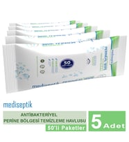 Mediseptik Antibakteriyel Perine Bölgesi Temizleme Havlusu 50 li x 5 adet