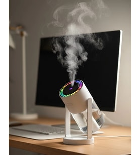 Yıldızlı Projektör Hava Nemlendirici Ultrasonik Buhar Ve Rgb Işık