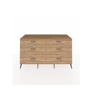 Kronos Konsol 6 Çekmeceli  176x59x99 Antrasit-Çam