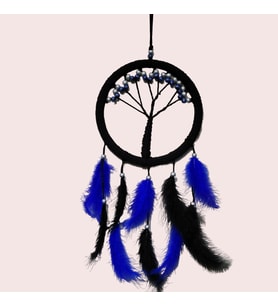 River World Tasarımı Hayat Ağacı Dream Catcher Mavi İncili