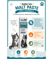 Bona’Pets Kediler İçin Tüy Yumağı Oluşumunu Azaltıcı Sindirim Sistemi Destekleyici Malt Paste 100Mg