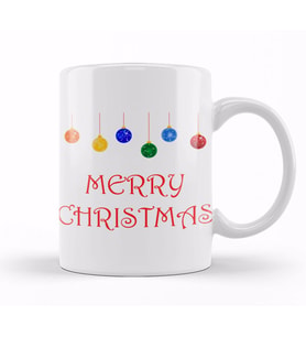 Yılbaşı Yeni Yıl Konseptli Merry Christmas 010 Kupa Bardak Porselen