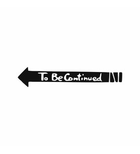 To Be Contiuned Araba Sticker siyah 18x4 CM (Siyah)