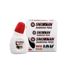 Snowman Beyaz Tahta Kalemi Mürekkebi 30Cc Kırmızı