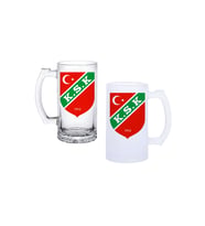 Ghostbastır Design Karşıyaka Spor Kulplu Bira Bardağı Buzlu veya Şeffaf Seçenekli 0133