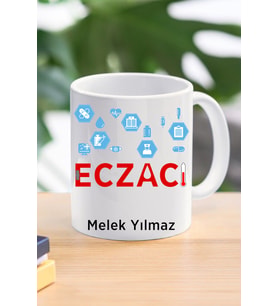 Eczacı özel tasarım kupa bardak
