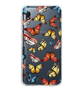 PrintiFy Samsung Galaxy A10 ile Uyumlu Water Color 2  Kamera Korumalı Şeffaf  Kılıf