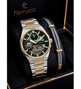 Ferrucci Otomatik Ve Kurmalı Güneş Ve Mehtap Kadranlı 2 Yıl Garantili Erkek Kol Saati BFC.M3558.S4