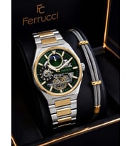 Ferrucci Otomatik Ve Kurmalı Güneş Ve Mehtap Kadranlı 2 Yıl Garantili Erkek Kol Saati BFC.M3558.S4