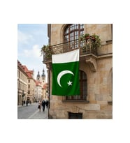 Pakistan Bayrağı Premium Raşel Kumaş 150x225 Cm