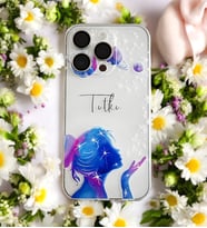 Uzay Kız Tasarımlı Kişiye Özel Telefon Kılıfı (Tüm Telefon Kılıfları Mevcuttur.)