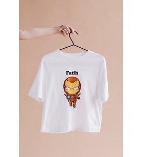 İron-Man Tasarımlı Tişört Kişiye Özel ( Unisex - Büyük - Çocuk )
