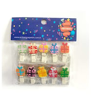 Party Marty Ahşap Mandal Hediye Paketi Figürlü 3,5Cm 10Lu