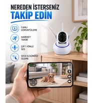 Akıllı IP Güvenlik Kamerası – 1080P HD, Gece Görüşlü, Hareket Algılamalı Yeni Nesil