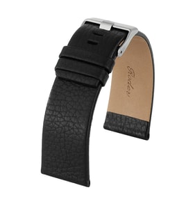 R4109 RODER DERİ KAYIŞ - SİYAH - 22X22MM