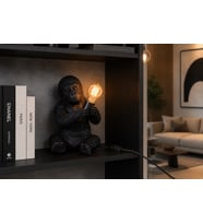 Modern Goril Heykeli Masa Lambası – 3D Baskı Hayvan Figürlü LED Gece Lambası, El Yapımı Dekoratif Ev Aksesuarı ing baslık
