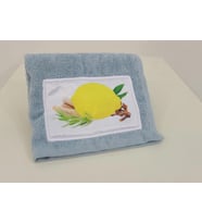 Ender Home 30x40 Limon Nakışlı Bukle Mutfak Havlusu El Kurulama Bezi Mavi