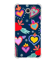 PrintiFy Samsung Galaxy J7 Prime 2 Uyumlu Retro Color 3 Baskılı Şeffaf Köşe Korumalı Antişok Kılıf