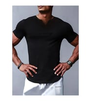Erkek Kısa Kollu V Yaka Süprem T-shirt