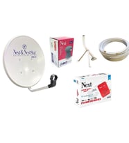 Nextstar Karavancı Uydu Anteni+Next Tekli Lnb+ Next Hd Uydu Alıcı+10metre Kablo